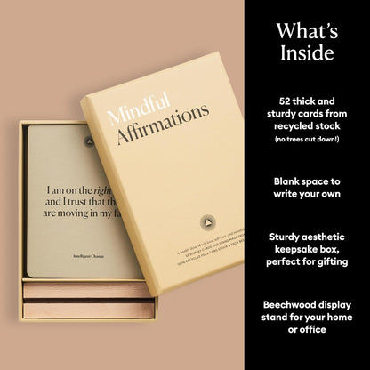 Intelligent Change Mindful Affirmation Cards for Health and Wellbeing