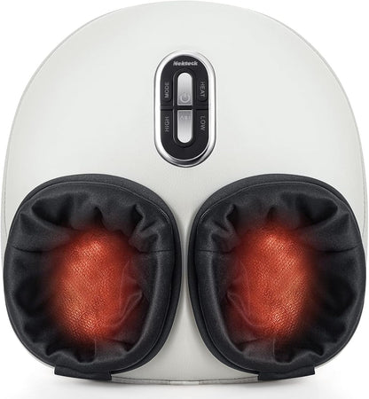 Nekteck Shiatsu Foot Massager with Heat [2026 Upgraded], 3 Modes Deep Kneading Therapy Air Compression, Feet Massage for Plantar Fasciitis, Relaxation Gifts for Men Women Mom Dad Birthday Father's Day