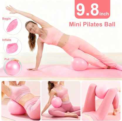 Pilates Equipment Set for Women, Pilates Ring and Ball Set with 15" Magic Circle & Resistance Bands, Perfect Mother's Day Gift for Home Workout, Ideal for Beginners and Yogis