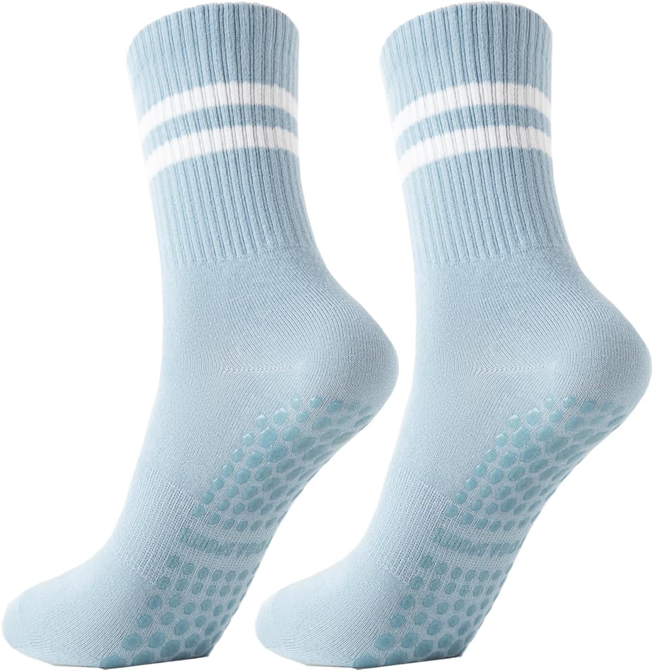 Non Slip Yoga Grip Pilates Socks for Women and Men Anti Slipper Grippy Socks for Ballet, Hospital, Dance