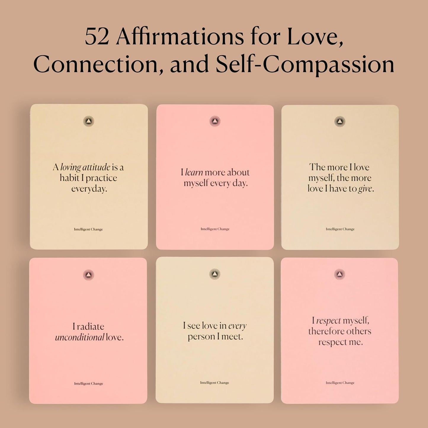 Intelligent Change Mindful Affirmation Cards for Health and Wellbeing