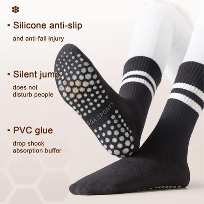 Diu Life 3 Pack Pilates Socks Yoga Socks with Grips for Women Non Slip, Workout, Pure Barre, Ballet, Dance, Hospital Socks