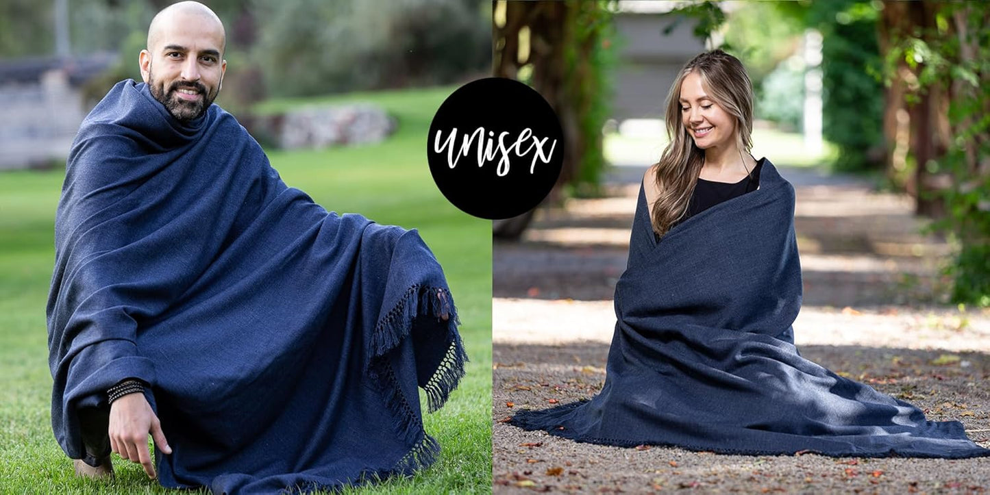 Meditation Shawl or Meditation Blanket, Shawl/Wrap, Oversize Scarf/Stole. Large. Unisex.