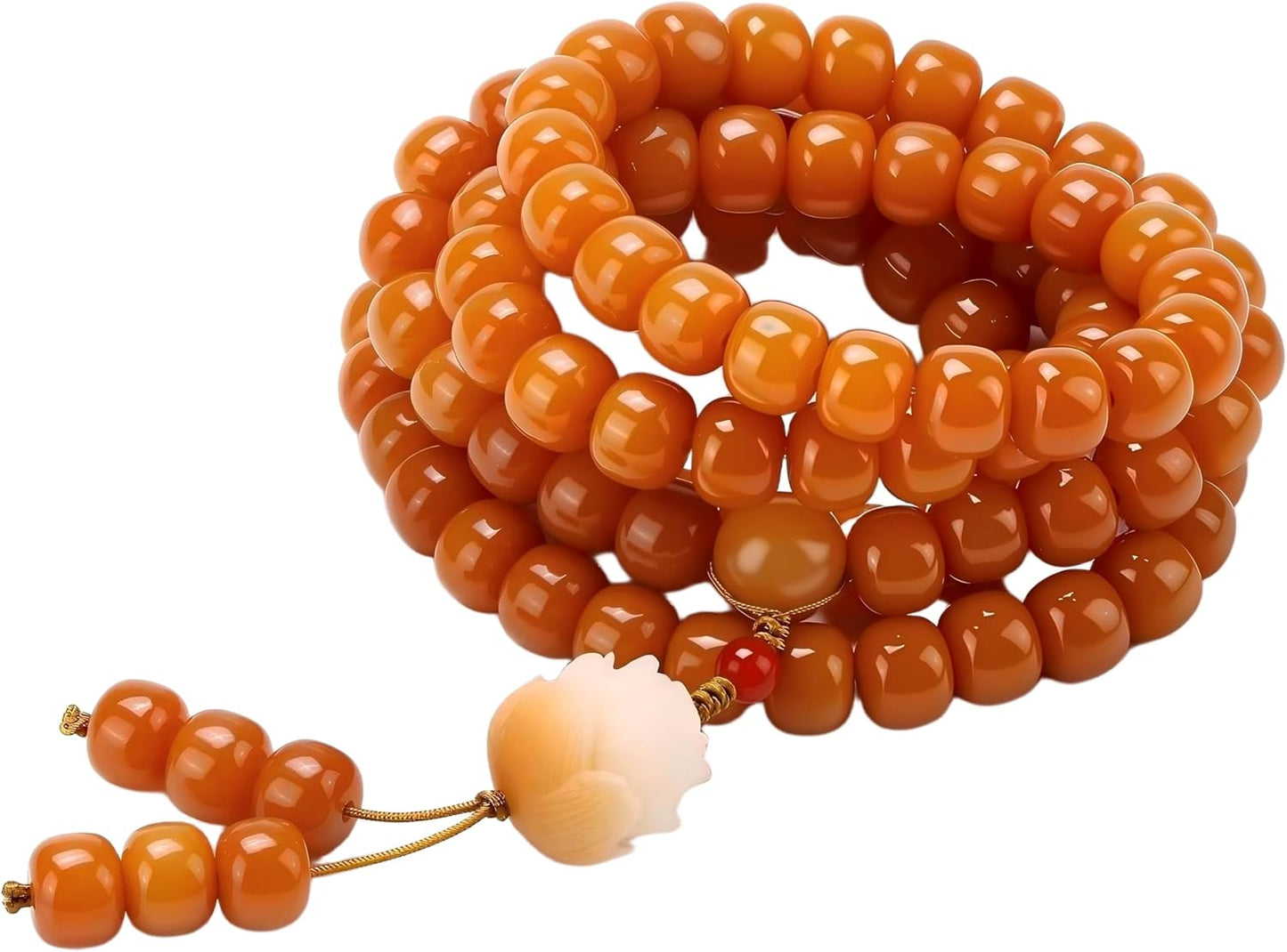 Mala Bead Strand Bracelet, 108 Buddhist Prayer Beads Yoga Meditation Green Malachite Beads Necklace Women man