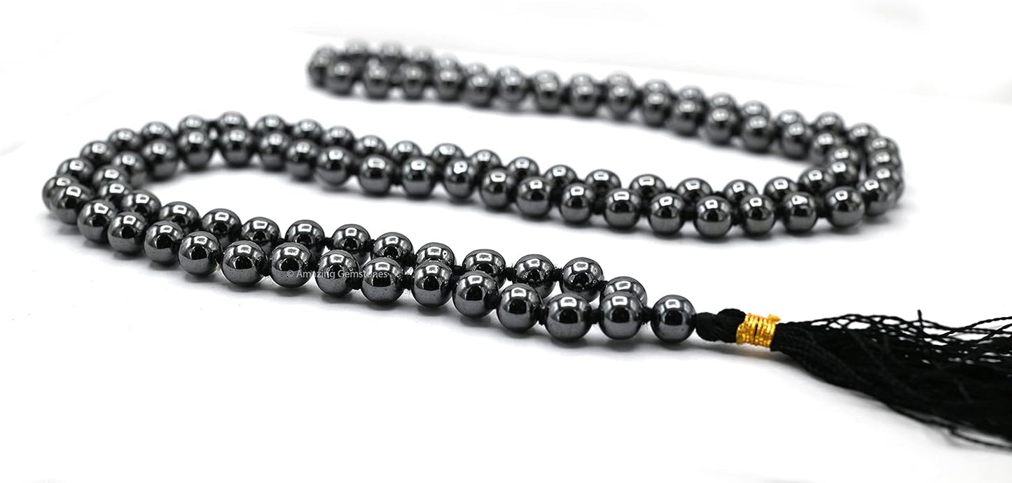 Amazing Gemstone 108 Beads Handmade Mala (Knotted, Rudraksha) - Colors A