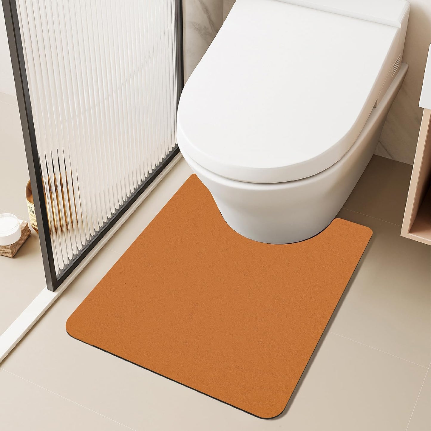 TYUU Bath Mat, Bathroom Rugs Non Slip Washable Thin Absorbent Quick Dry Bath Mat Fits Under Door Bathroom Floor Mat Perfect for Bath, Shower, or Sink 24"x36" Dark Grey