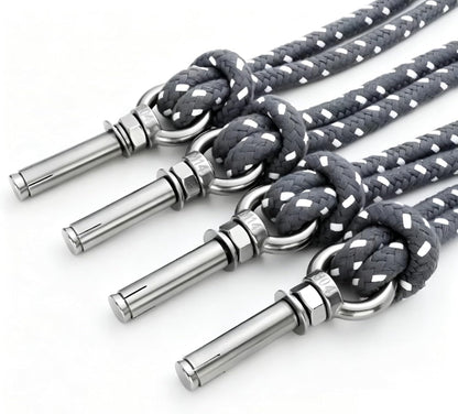 Upgraded Yoga Wall Ropes, Extra Thick Cotton Yoga Strap with Reinforced Knots, Durable Yoga Inversion Ropes for Flexibility Training, Suitable for Yoga Studio, Home Gym