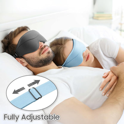 Sleep Mask - Total Blackout 3D Sleeping Mask, Super Lightweight & Silky Soft Eye Mask for Sleeping, Fully Adjustable Fit for Home, Office, Traveling, Meditation, Yoga, Pink, Mothers Day Gifts