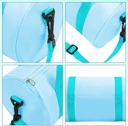 Ballet Dance Bag Mini Gym Bag Lightweight Small Duffle Bag 10L Cute Crossbody Bag for Yoga Swimming Sport (Black)