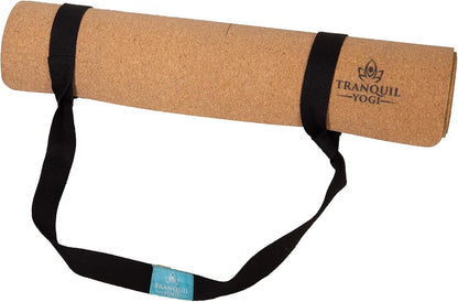 Natural Yoga and Exercise Mat - Excellent Grip and Joint Protection, Includes Carry Strap.