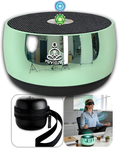 Sound Frequency Machine,Meditation Generator Instrument,Tone Device Tools - Solfeggio Frequencies Bath for Yoga, Mindfulness, Vibration System of Chakra Balancing, 5 Tones, 3 Timers