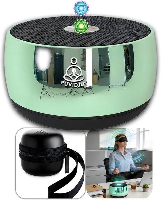 Sound Frequency Machine,Meditation Generator Instrument,Tone Device Tools - Solfeggio Frequencies Bath for Yoga, Mindfulness, Vibration System of Chakra Balancing, 5 Tones, 3 Timers