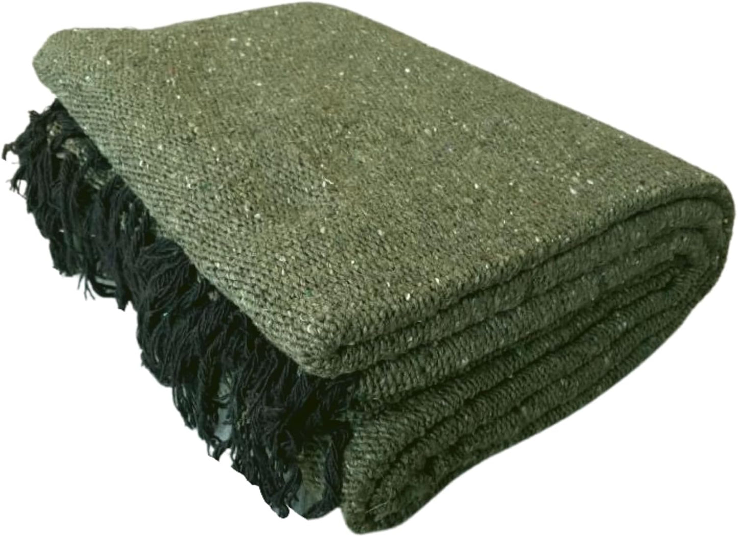 Open Road Goods Bulk Handmade Solid Color Yoga Blankets - Thick Mexican Blankets or Throws - Made for Yoga! (12 Pack, Black)
