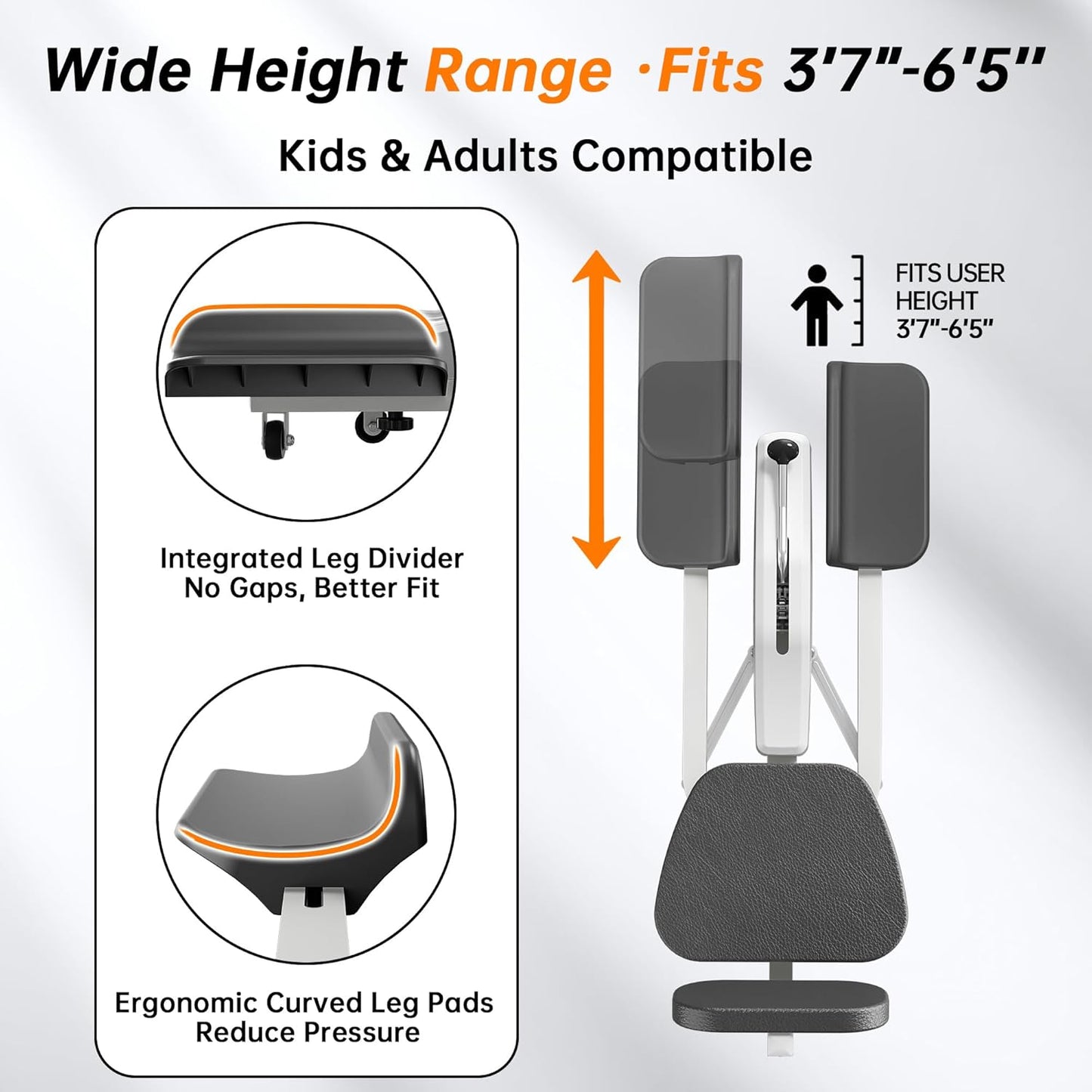 Split Machine, Leg Stretcher Machine to Improve Flexibility and Quality of Stretching, Equipment Suitable for Ballet, Cheerleading Dance, Gymnastics and Other Sports