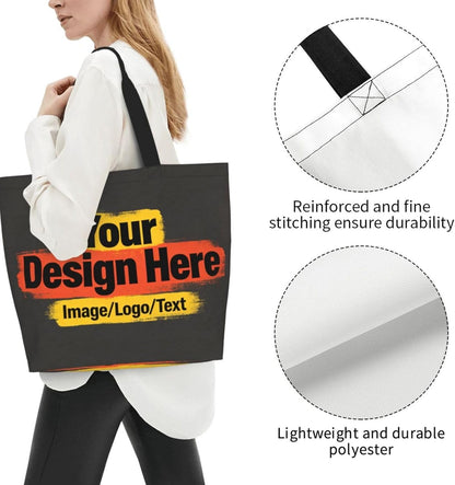 Tote Shoulder Bag Large Durable Reusable Eco-friendly Handbag Lightweight Stylish for Daily Use-19.7x15.7x5.9 Inch - Colors B