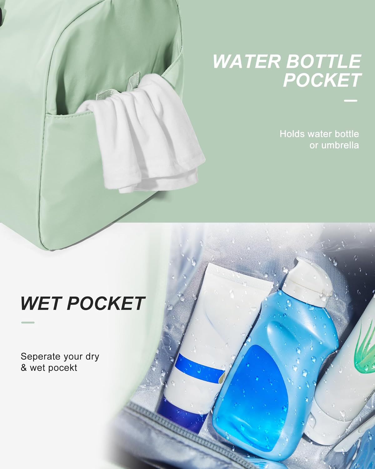 Gym Bag Womens Mens with Shoes Compartment and Wet Pocket Travel Duffel Bag for Women for Plane Sport Gym Tote Bags Swimming Yoga Waterproof Weekend Overnight Carry on Bag Hospital Holdalls - Colors A