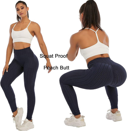 JGS1996 Butt Lifting Leggings for Women Tummy Control Workout Yoga Pants High Waisted Scrunch Booty Gym Tights