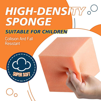 Foam Pit Blocks Foam Padding Sponge Pit Cubes Sponge Blocks for Amusement Park Gymnastics Freerunning and Parkour Courses - 24PCS 5" x 5" x 5" (Dark Blue)