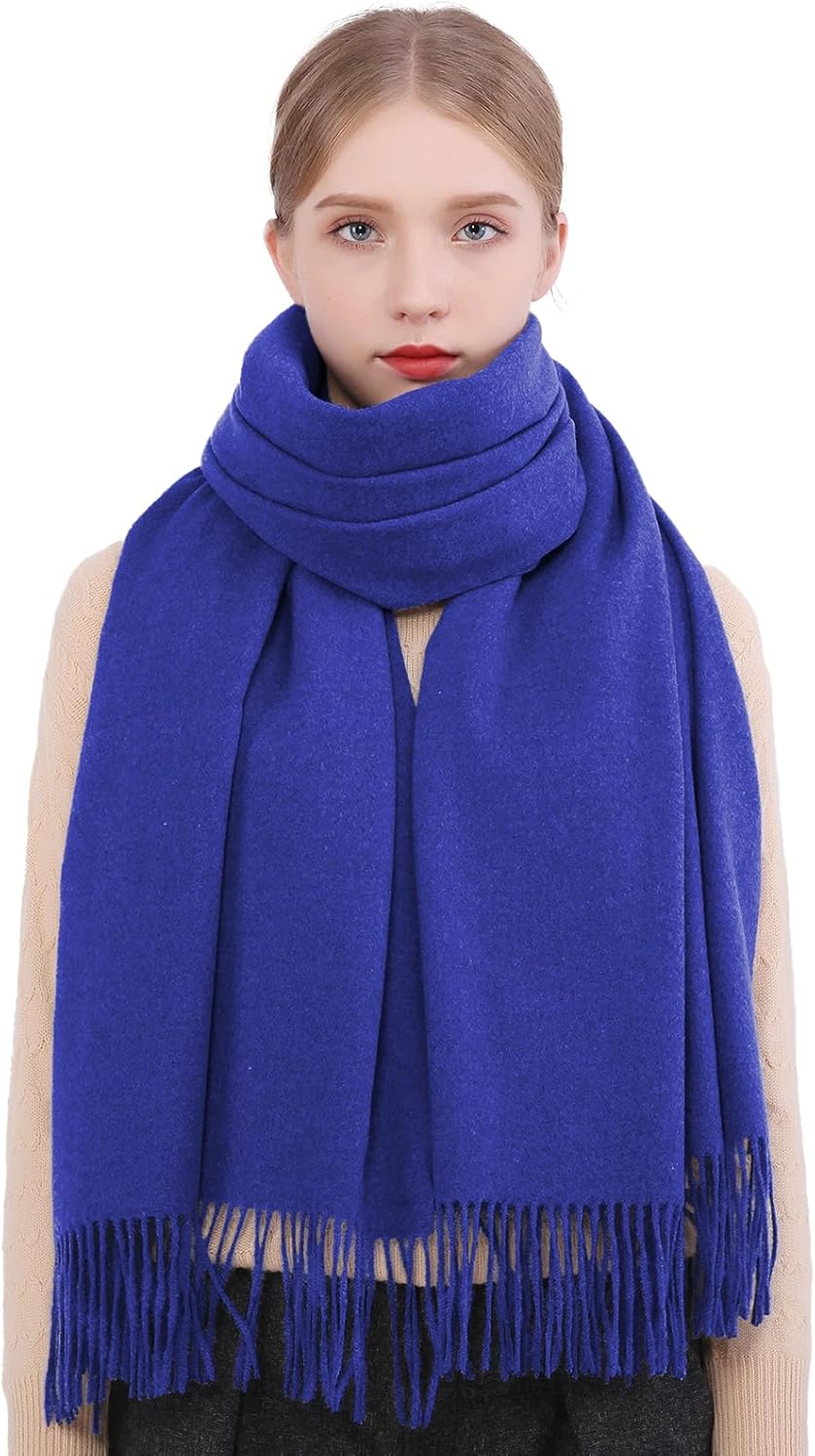 RIIQIICHY Winter Scarfs for Women Pashmina Shawls Wraps for Evening Dresses Large Warm Soft Scarves