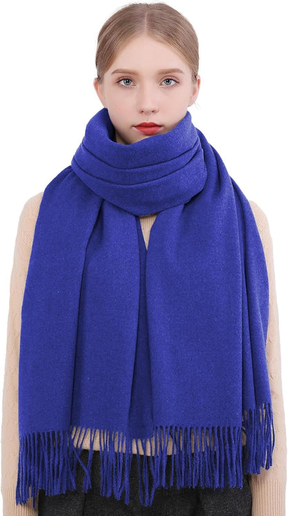RIIQIICHY Winter Scarfs for Women Pashmina Shawls Wraps for Evening Dresses Large Warm Soft Scarves