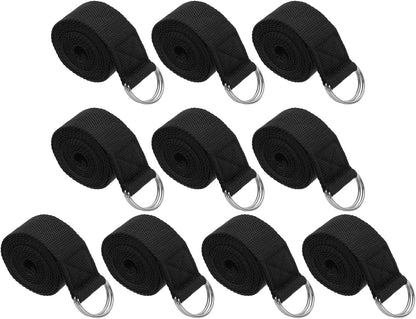 PATIKIL Yoga Strap for Stretching, Cotton Yoga Belt with Adjustable Metal D-Ring Buckle Stretch Band for Fitness Pilates