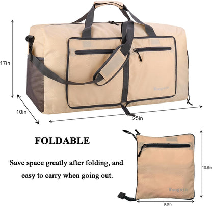 Woogwin Travel Duffel Bag Large Foldable Waterproof Overnight Bag for Beach Swim Bags Pool Sports Gym