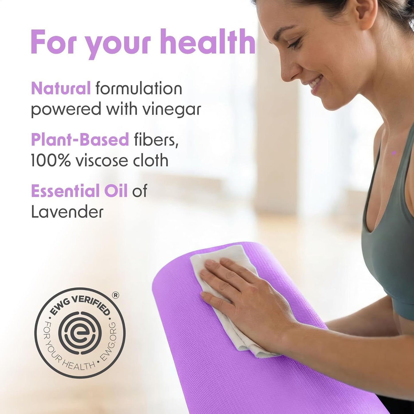 Wipex Gym Wipes Refill, 700 Count, Large 8"x12" Fitness Equipment Wipes with Cleaning Vinegar and Refreshing Lavender Essential Oil for Yoga Mat Cleaner, Fits Dispensers, 700 Count (Pack of 1)