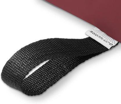 Saloniture Half Round Neck Massage Table Bolster Pillow Pad - 13 x 6 x 3 Inch - Black