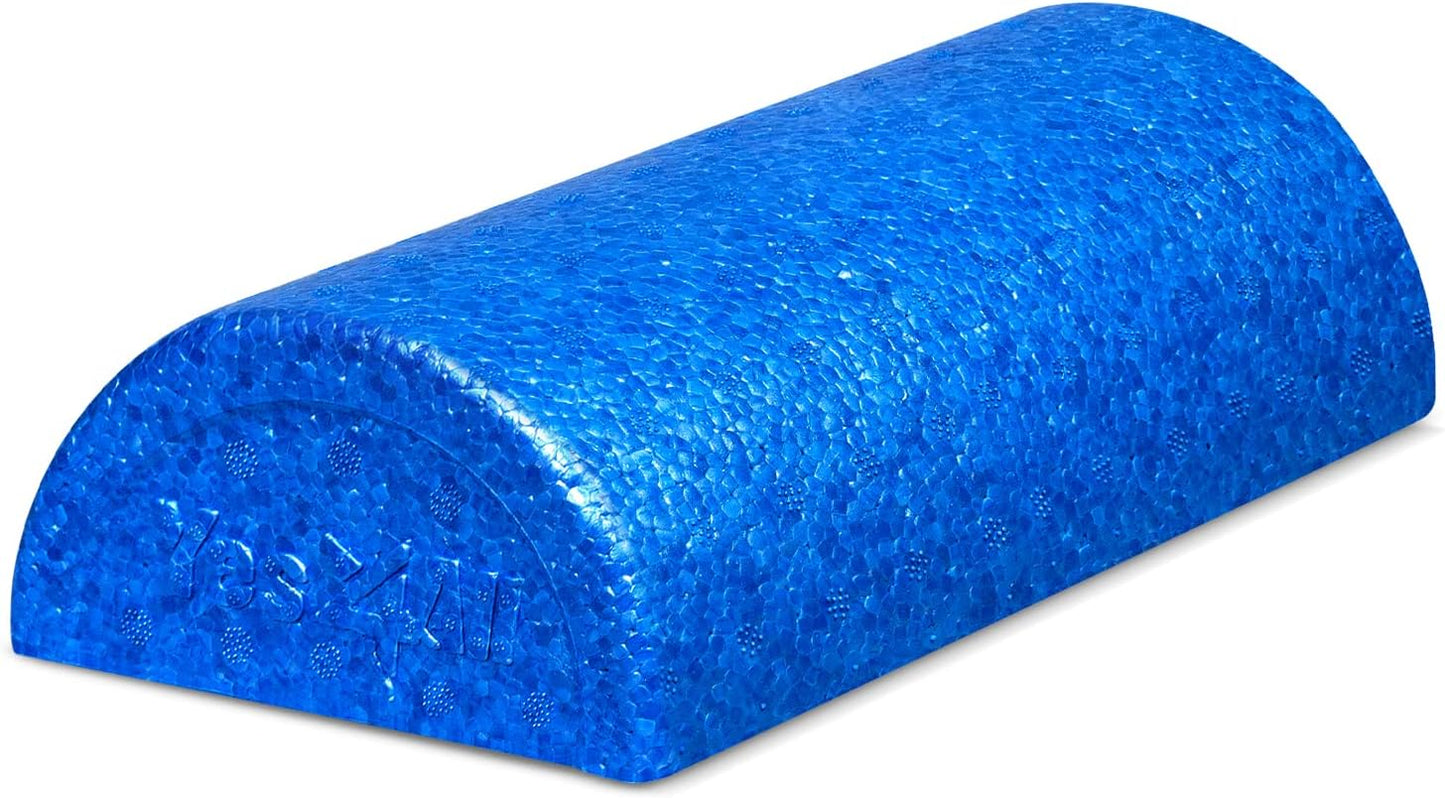 Yes4All High-Density EPP Half Round Back Roller Foam, Exercise Foam Roller for Yoga, Pilates & Stretching - 12, 18, 24, 36 inch