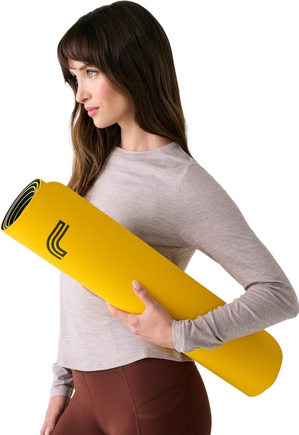 Lolë Womens IGLOW Yoga Mat | 5mm Thick | Non-Slip Workout Mat | Ideal for Yoga & Pilates | Enhanced Grip
