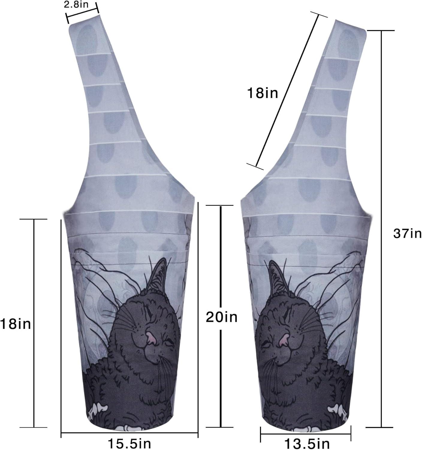 Yoga Mat Bag - Long Tote with Pockets - Holds More Yoga Accessories - Yoga Bag Fit Most Size Mats - Yoga Mat Carrier