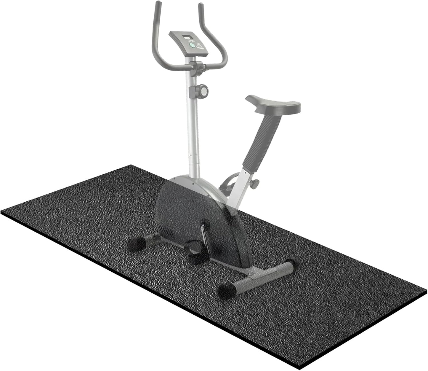 Treadmill Mat,70"x32",6mm Thickness Foldable Exercise Equipment Mat for Carpet Hardwood Floors, Compatible with Walking Pad,Spin Bike,Elliptical Trainer,Rowing Machine