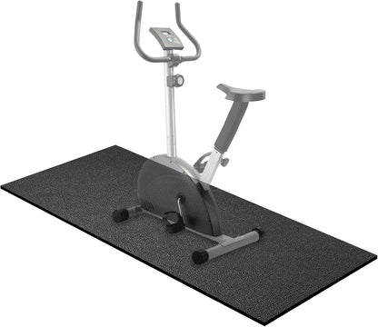 Treadmill Mat,70"x32",6mm Thickness Foldable Exercise Equipment Mat for Carpet Hardwood Floors, Compatible with Walking Pad,Spin Bike,Elliptical Trainer,Rowing Machine