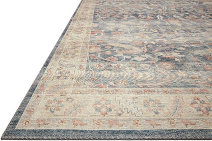 Loloi Hathaway Collection HTH-06 Blush/Multi 2'-6" x 7'-6", .25" Thick, Runner Rug, Soft, Durable, Printed, Modern, Low Pile, Non-Shedding, Easy Clean, Living Room Rug