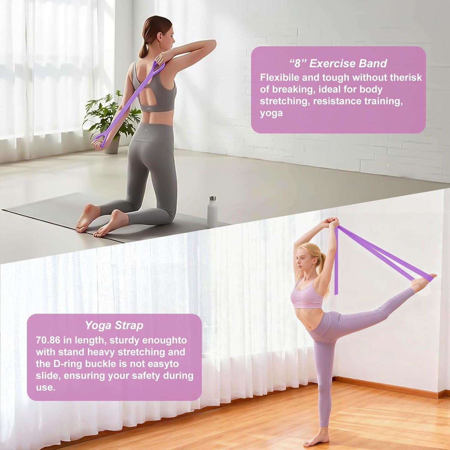 Luscinia Pilates Kit,Home Pilates Ring Kit for Women,Pilates Equipment Ring and Ball Set with Pilates Ring, Pilates Ball, Resistance Bands, Figure 8 Band & Accessories Pilates Starter Kit