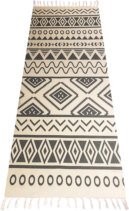 Cifupy Handmade Organic Yoga Mat made with Organic Cotton Yoga Mat - Non Slip Hand-Woven Foldable Yoga Rug Provides Excellent Comfort, Traction & Support for Indoor & Outdoor Use - 24 x 72 Inches