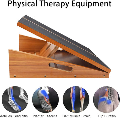 MUCITAGF Professional Slant Board, Adjustable Incline Board and Calf Stretcher, Slant Board for Calf Stretching, Calf Stretch Board