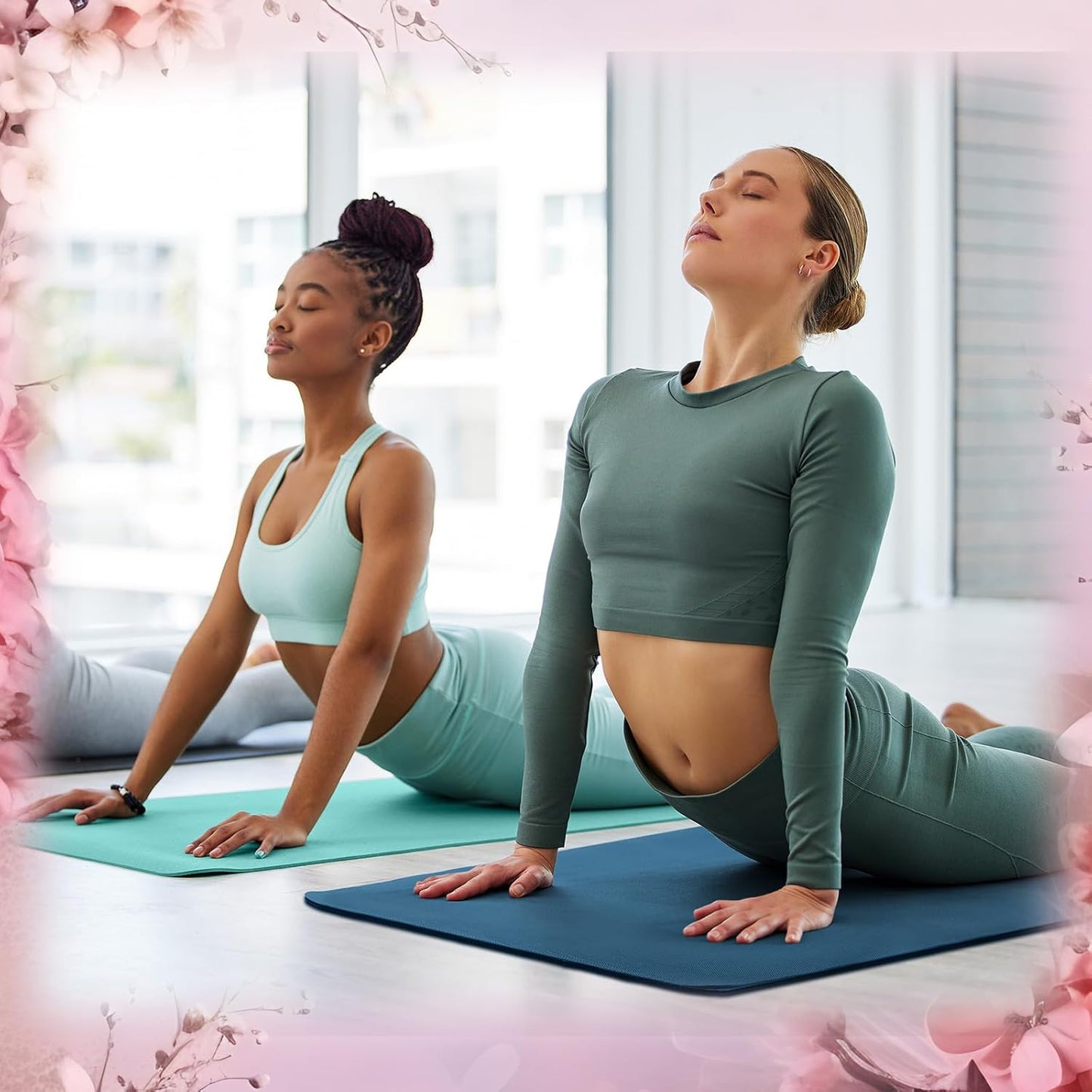 Timgle 6 Pack Yoga Mats Bulk 68 x 24 Inches Non Slip Exercise Yoga Mat 4 mm Thick Anti Slip Tear Resistant Sports Gym for Fitness Stretching Home Workout and Studio