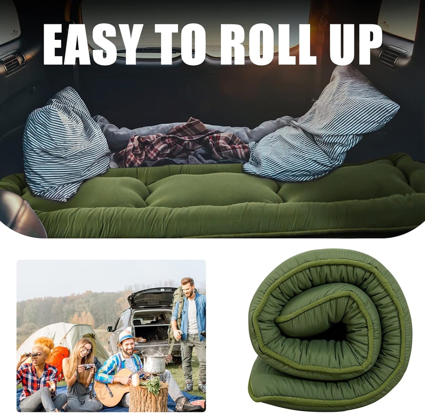 MAXYOYO Bohemian Retro Mattress Boho Floral Japanese Futon Mattress Tatami Floor Mat Foldable Portable Camping, Sleeping Pad, Lounger Couch Bed Full Size