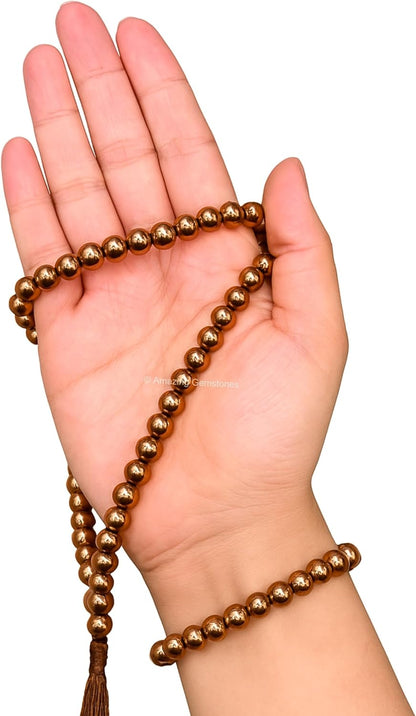 Amazing Gemstone 108 Beads Handmade Mala (Knotted, Rudraksha) - Colors A