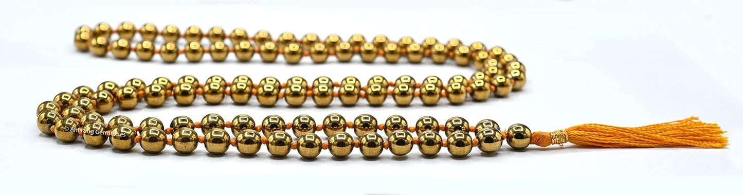Amazing Gemstone 108 Beads Handmade Mala (Knotted, Rudraksha) - Colors B
