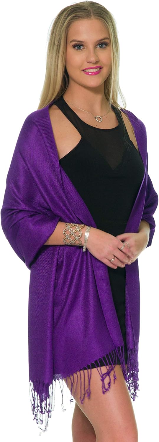 Pashmina Shawls and Wraps for Evening Dresses, Large Soft Pashminas Wedding Shawl