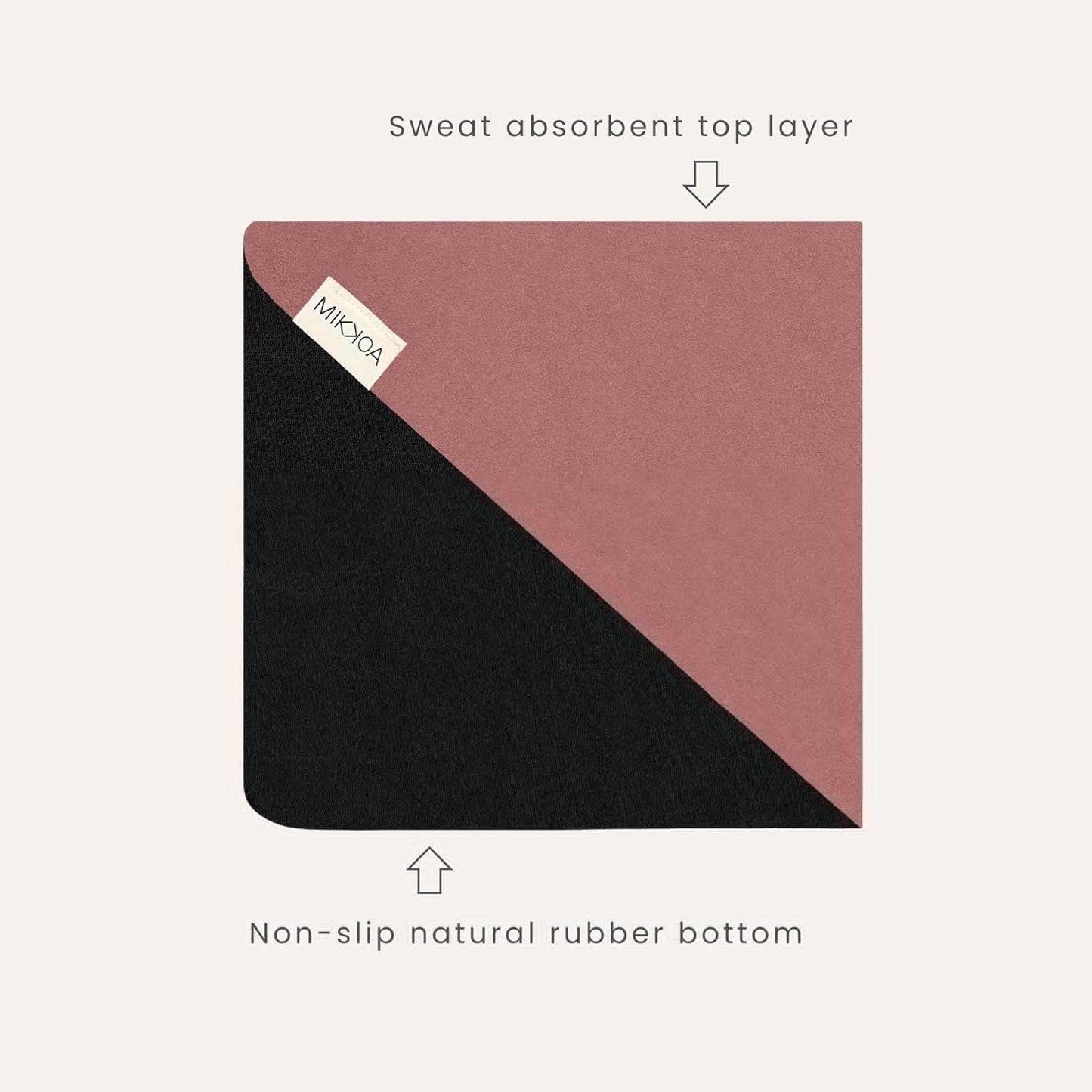 Travel Yoga Mat 1.5mm | Foldable, Lightweight Mat | Use for Travel, Backpacking, Yoga Retreat, Outdoors, Gym, Pilates, Machine Washable, Eco-Friendly