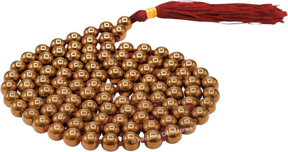 Amazing Gemstone 108 Beads Handmade Mala (Knotted, Rudraksha) - Colors A
