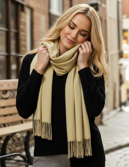 Women's Scarf Pashmina Shawls and Wraps for Evening Dress Wedding Bridal Bridesmaid Winter Warm Long Large Scarves - Colors B