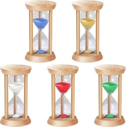 20 Minute Wooden Sand Timers,Large Bamboo Gold Sand Hourglass for Productivity, Meditation & Decor, 20 Min Reloj De Arena Sand Watch for Kitchen, Office, Game, Classroom, Yoga