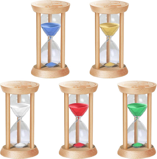 20 Minute Wooden Sand Timers,Large Bamboo Gold Sand Hourglass for Productivity, Meditation & Decor, 20 Min Reloj De Arena Sand Watch for Kitchen, Office, Game, Classroom, Yoga