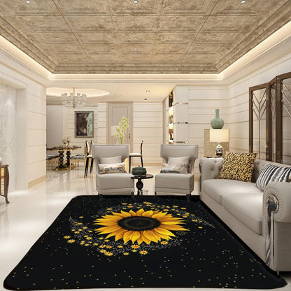 Butterfly Carpet Area Rug - Lovely Butterflies Printed Carpets for Kids Butterfly Theme Living Room Indoor Bedroom Decor Soft Polyester Yoga Mat 2'x3'