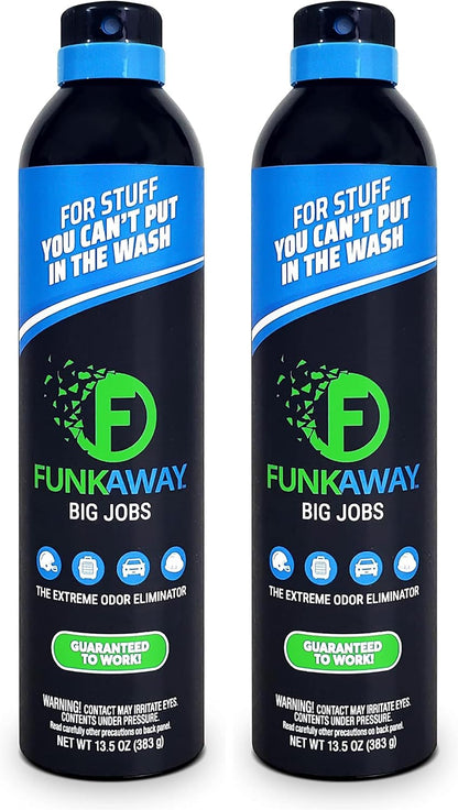 FunkAway Odor Eliminating Spray for Shoes, Skates, Work Boots & More, 8 oz., 4 Pack, Extreme Odor Eliminator, Perfect for Stinky Stuff You Can't Put in the Wash