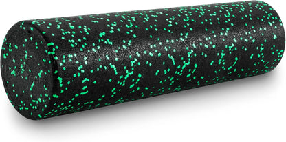 ProsourceFit High Density Foam Rollers 12 - inches long, Firm Full Body Athletic Massage Tool for Back Stretching, Yoga, Pilates, Post Workout Muscle Recuperation, Black